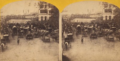 砲台での日本大使館の接待、1860年。 作： George Smith Cook.