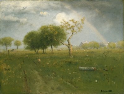 夏のシャワーの後、1894 作： George Snr. Inness