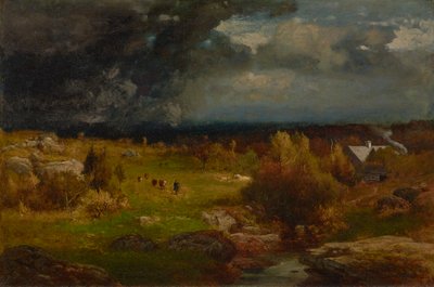 片付け 1875年 （油彩・キャンバス） 作： George Snr. Inness