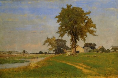 メドフィールドの古いエルム、1860 作： George Snr. Inness