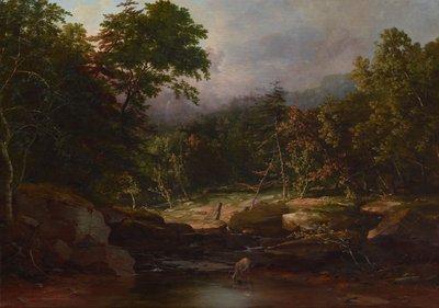 山の中の小川、1850年頃（キャンバスに油彩） 作： George Snr. Inness