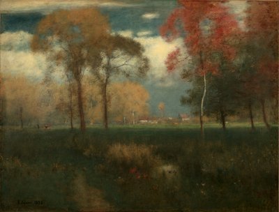 晴れた秋の日、1892 作： George Snr. Inness