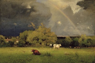 O arco-íris, c.1878-79 (óleo sobre tela) 作： George Snr. Inness