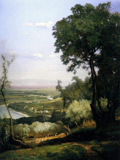 イタリア・ペルージャの風景 作： George Snr. Inness