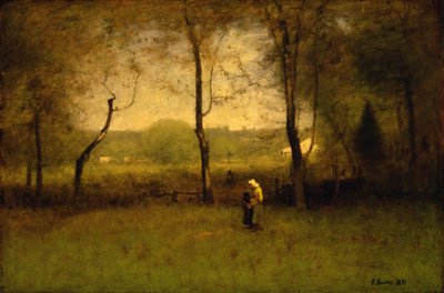 ウッドギャザラー：秋の午後、1891年 作： George Snr. Inness