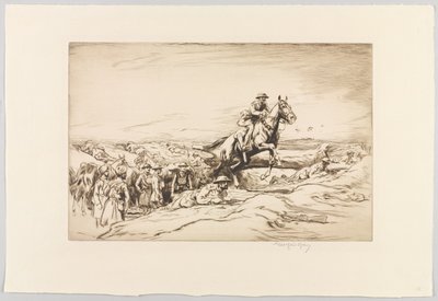 1917年1月1日のEpehyでの第2ランサー。 作： George Soper