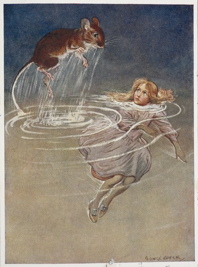 涙のプールのアリス 作： George Soper
