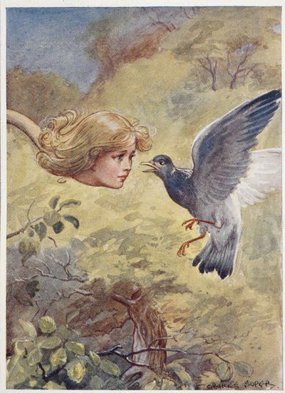 鳩を怖がらせる首の長いアリス 作： George Soper