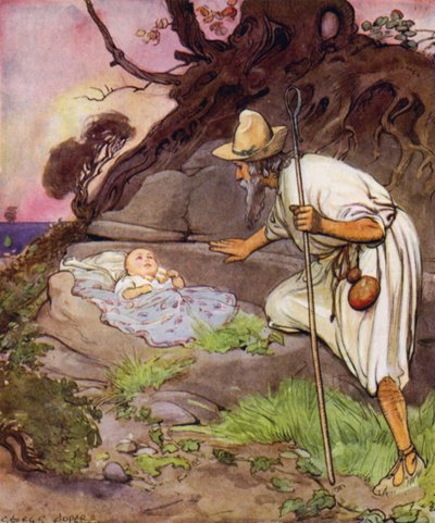 彼は人道的な男だったので、小さなペルディタを妻の家に運びました 作： George Soper