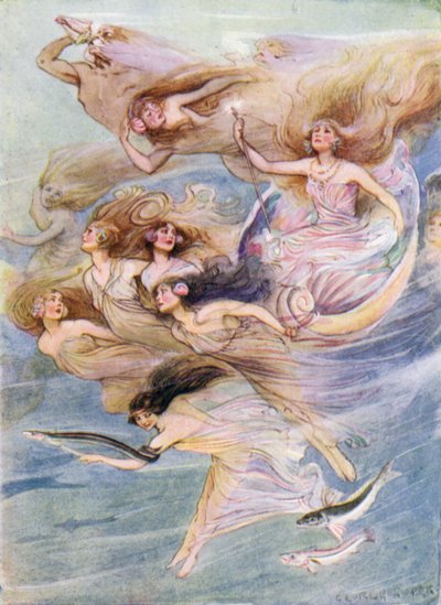 ペルセウス女王ガラテア（カラーリトグラフ 作： George Soper