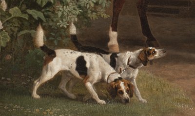 ウィリアムヘンリーキャベンディッシュベンティンクからの詳細、ウェルベック修道院乗馬厩舎の前にあるポートランド公爵3世、1766〜7年 作： George Stubbs