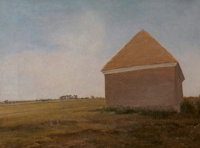 ニューマーケット ヒース、ビーコン コースの終点に王の厩舎がある 作： George Stubbs