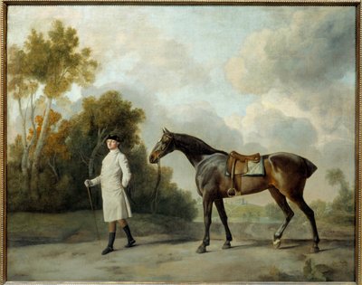ジョージ・スタッブス（1724-1806）が描いた「カーゾン子爵アッシェトンとマリアの肖像」 日。1x1,28 m 作： George Stubbs