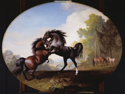 種牡馬の戦い、1781 作： George Stubbs