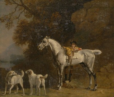 1750 年代後半のチャールトン ハントによる第 3 代リッチモンド公に関する研究。 作： George Stubbs