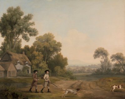 撮影に行く 2 人の紳士 作： George Stubbs