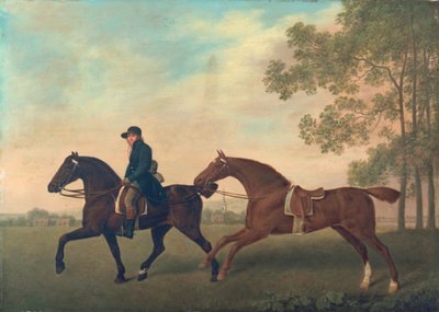 2つのハック、1789 作： George Stubbs