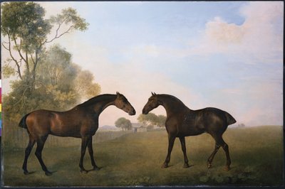 グラスで2人のハンター 作： George Stubbs