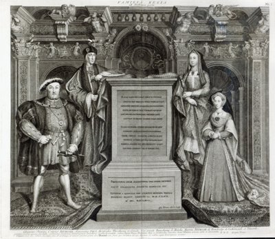 ファミリアレジア、またはヘンリー8世の家族、1742 作： George Vertue