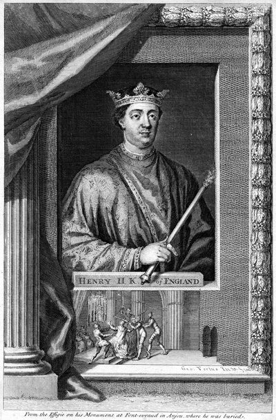 イングランド王ヘンリー2世、18世紀。 作： George Vertue
