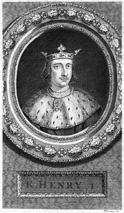 イングランド王、ヘンリー1世。 作： George Vertue
