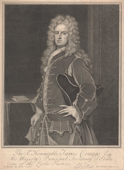 ジェームズ・クラッグス、若い 作： George Vertue