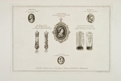 ポートランドのグレースマーガレット公爵夫人が所有する宝石、1749年 作： George Vertue