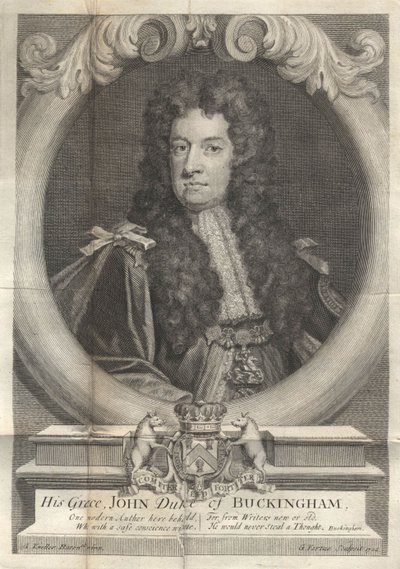 ジョンシェフィールド、バッキンガムおよびノーマンビー1世公爵1648-1721、1722 作： George Vertue