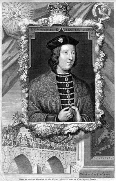 イギリスのエドワード4世王。 作： George Vertue