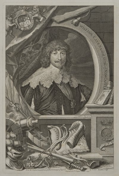 ウィリアムキャベンディッシュの肖像、ニューカッスル第一公爵、1739年 作： George Vertue