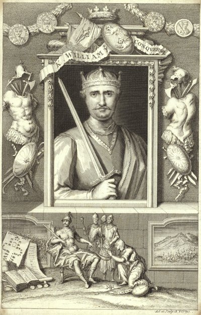 征服王ウィリアムの肖像 作： George Vertue