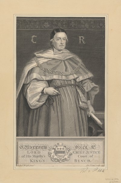 Sir Matthew Hale 作： George Vertue