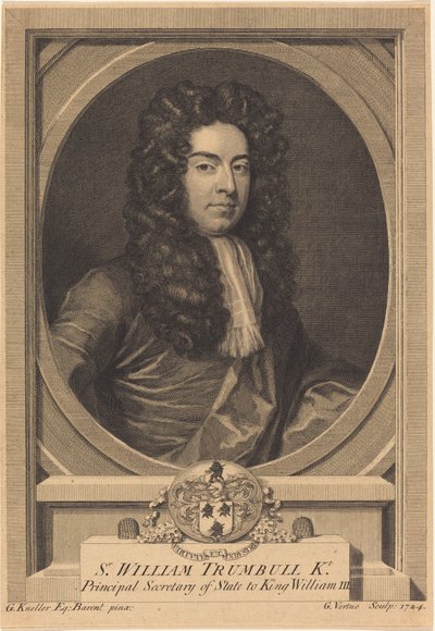 ウィリアム・トランブル 作： George Vertue after Sir Godfrey Kneller