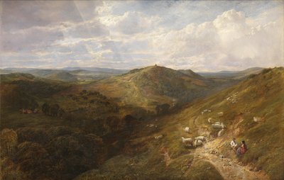 1858年、ギルフォード近郊のオルベリーニューランズコーナー出身の殉教者の丘 作： George Vicat Cole