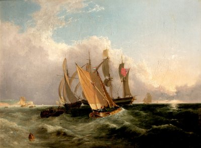 海のかけら、1827 作： George Vincent