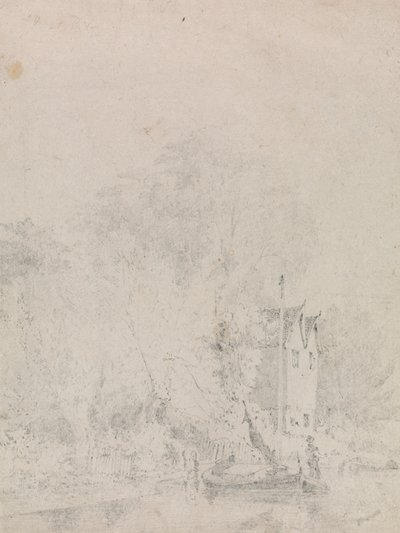 ウェストン氏の家の近くの柳の木 作： George Vincent