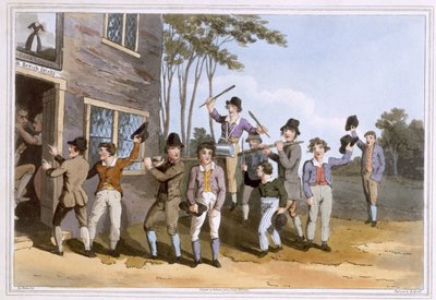 ロビンソンと息子、リーズによって1814年に出版されたロバートハヴェル長老によって刻まれたスタンに乗る 作： George Walker