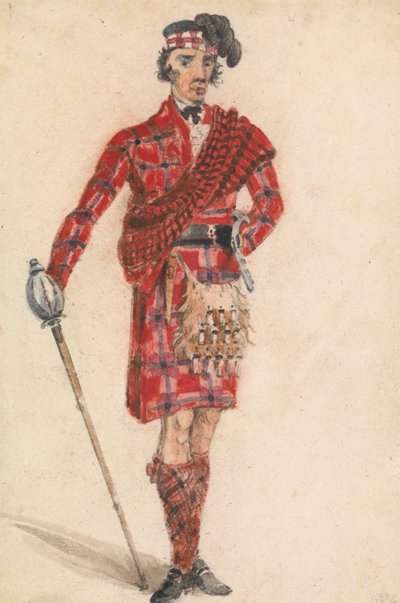 Scotsman with Sword; Highland Chieftainin moderni mekko 作： George Walker