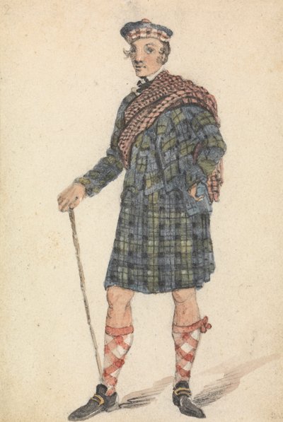 Tio George no vestido de um pastor Highland 作： George Walker