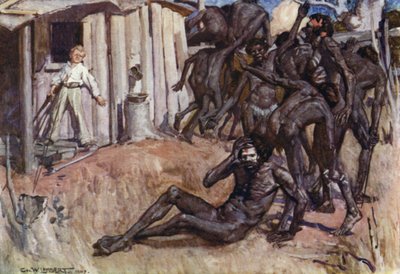オーストラリアの帝国のロマンスのイラスト 作： George Washington Lambert