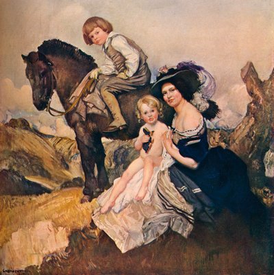肖像画グループ、1908 作： George Washington Lambert