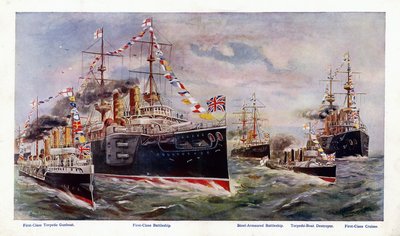 イギリス海軍（カラーリトグラフ 作： George Washington Lambert