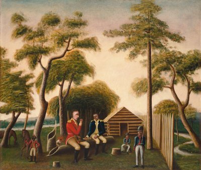 サツマイモで英国将校をごちそうするマリオン 作： George Washington Mark