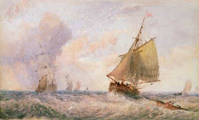 ウィットビーからの出荷、1879 作： George Weatherill