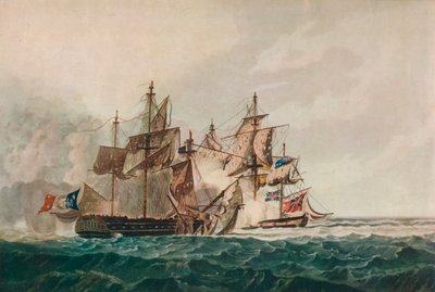 フリウスの捕獲、c1810 作： George Webster