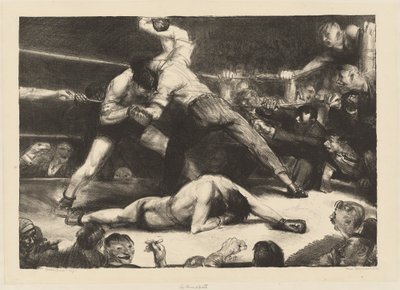 ノックアウト、1921年。 作： George Wesley Bellows