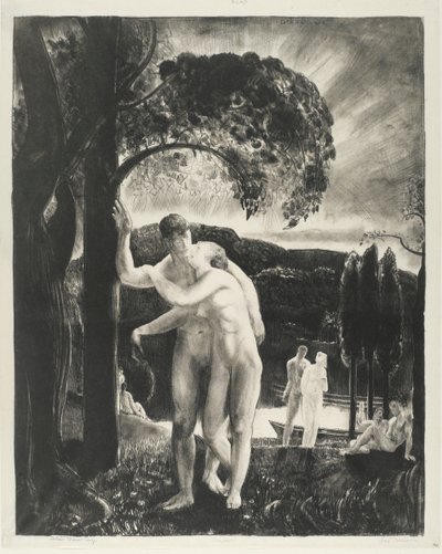 Amour、Men Like Godsシリーズ、1923年（織り紙のリソ） 作： George Wesley Bellows