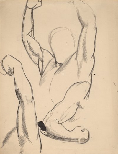 ボクサーの腕、1916 年。 作： George Wesley Bellows