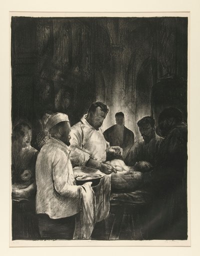 戦争シリーズの基地病院、No. 1 作： George Wesley Bellows