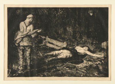 戦争シリーズのベルギーの農場 作： George Wesley Bellows